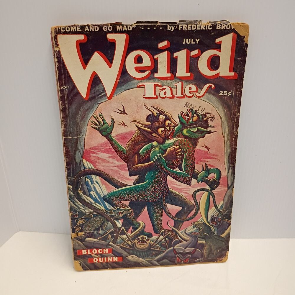 Weird Tales Pulp July 1949 Vol 41 no. 5 Matt Fox cover, Ewen Whyte, Robert Bloch
